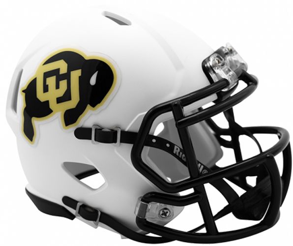 Colorado Buffaloes NCAA Mini Speed Matte White Colorado Buffaloes NCAA Mini Speed Matte White