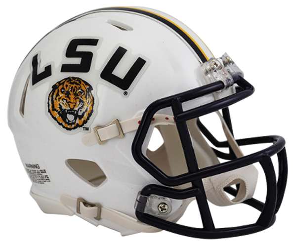 LSU Tigers NCAA Mini Speed White LSU Tigers NCAA Mini Speed White