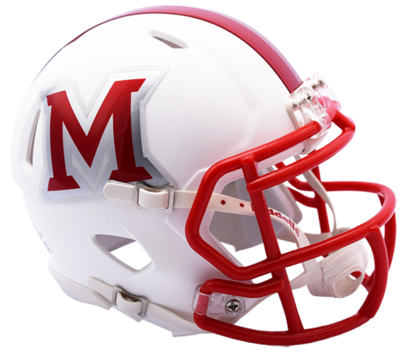 Miami of Ohio Redhawks NCAA Mini Speed Matte White Miami of Ohio Redhawks NCAA Mini Speed Matte White